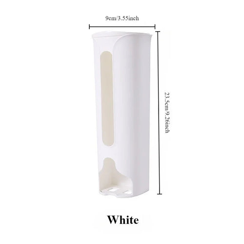 1PC Wall Hanging Garbage Bag Kitchen Accessories Storage Box Kitchen Plastic Bag Holder Organizer Bathroom Trash Bags Dispenser